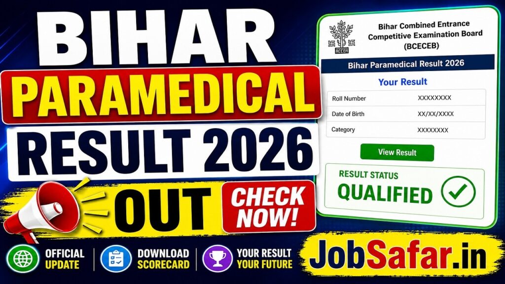 Bihar Paramedical Result 2026