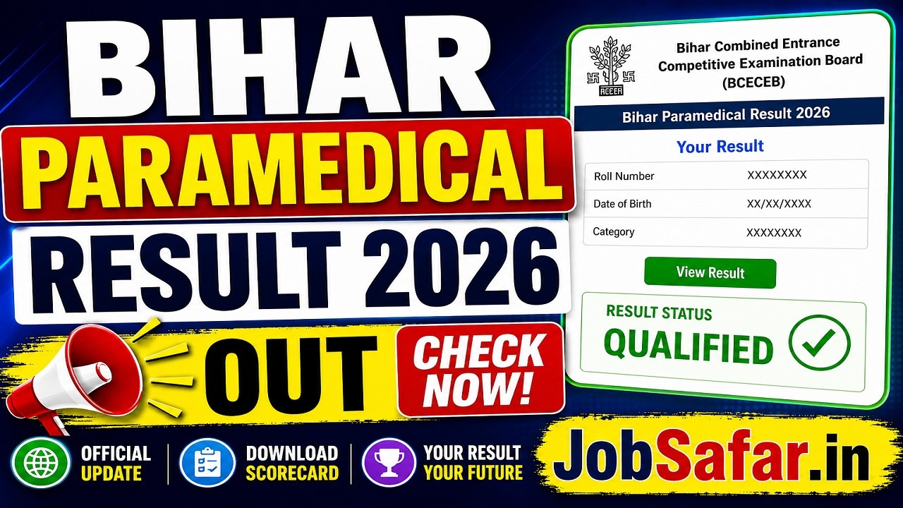 Bihar Paramedical Result 2026
