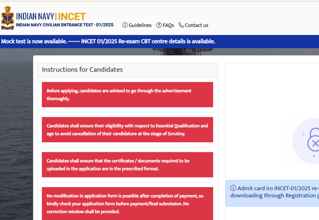 Indian Navy INCET 012025 Answer Key 2026