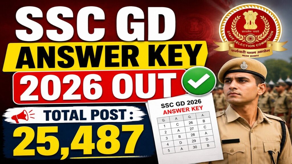 SSC GD Answer Key 2026