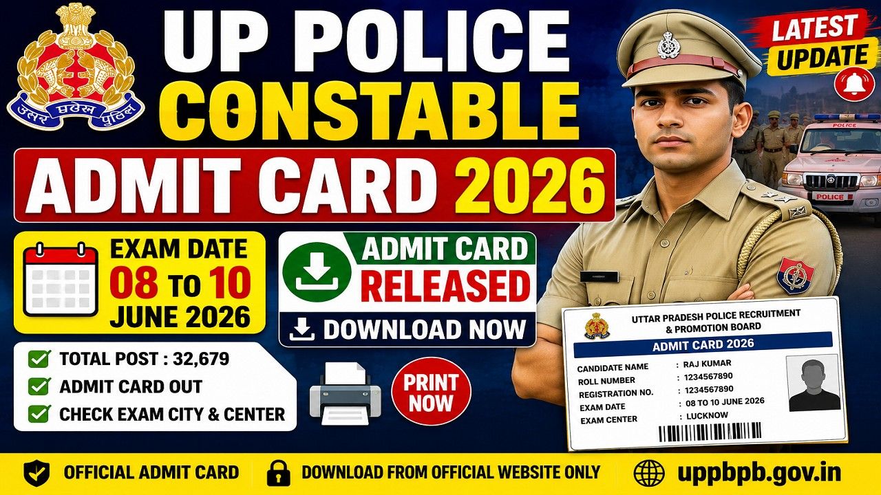 UP Police Constable Admit Card 2026