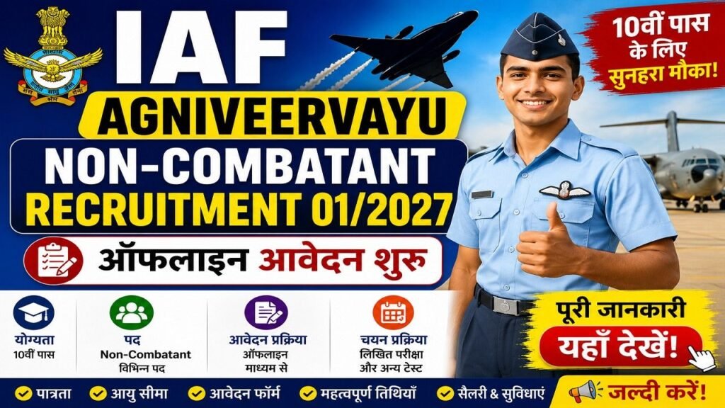 IAF Agniveervayu Non-Combatant Recruitment 012027